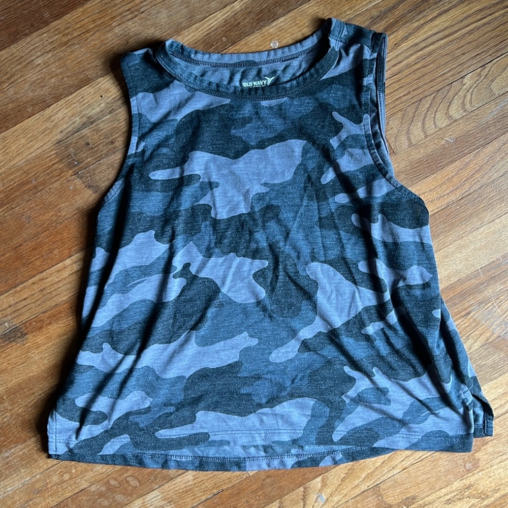 Old Nacy Camo Athletic Tank Top
